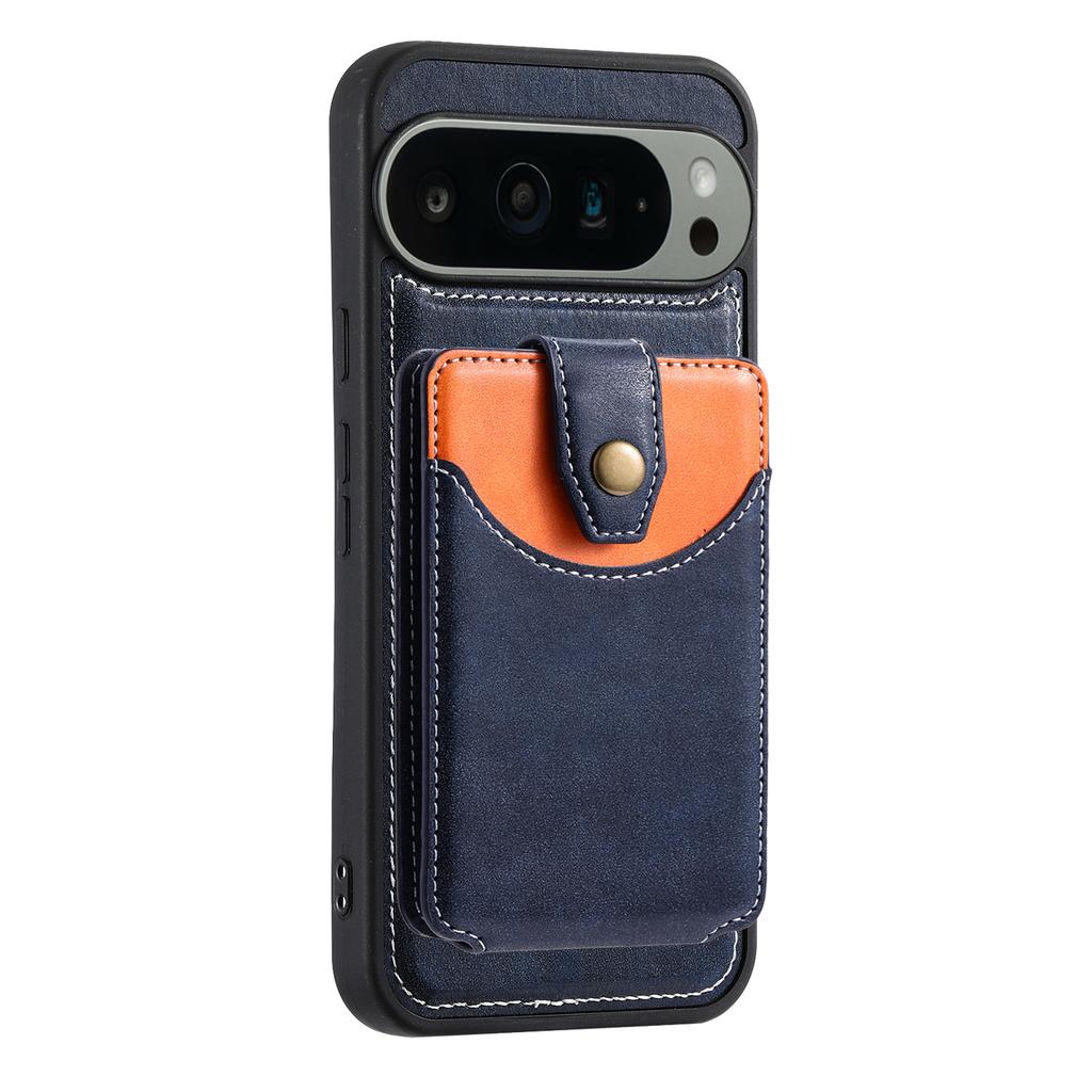 Custodia a Portafoglio con Slot per Carte Magnetiche Staccabile 2 in 1 in Pelle per Google Pixel 9 Pro XL 9A 8 8A 7 7A 6A Borsa da Tasca per Cover Magsafe