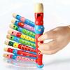 Cartoon Wooden 20cm Short Flute for Orff Instruments Early Education Wind Whistle Children's Educational Musical Toy Instrument
