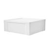 Small Stackable Storage Drawer Durable Resin Utility Organizer Clear Front Easy Care Home Office Dorm Apartment 19.75x15.5 X7
