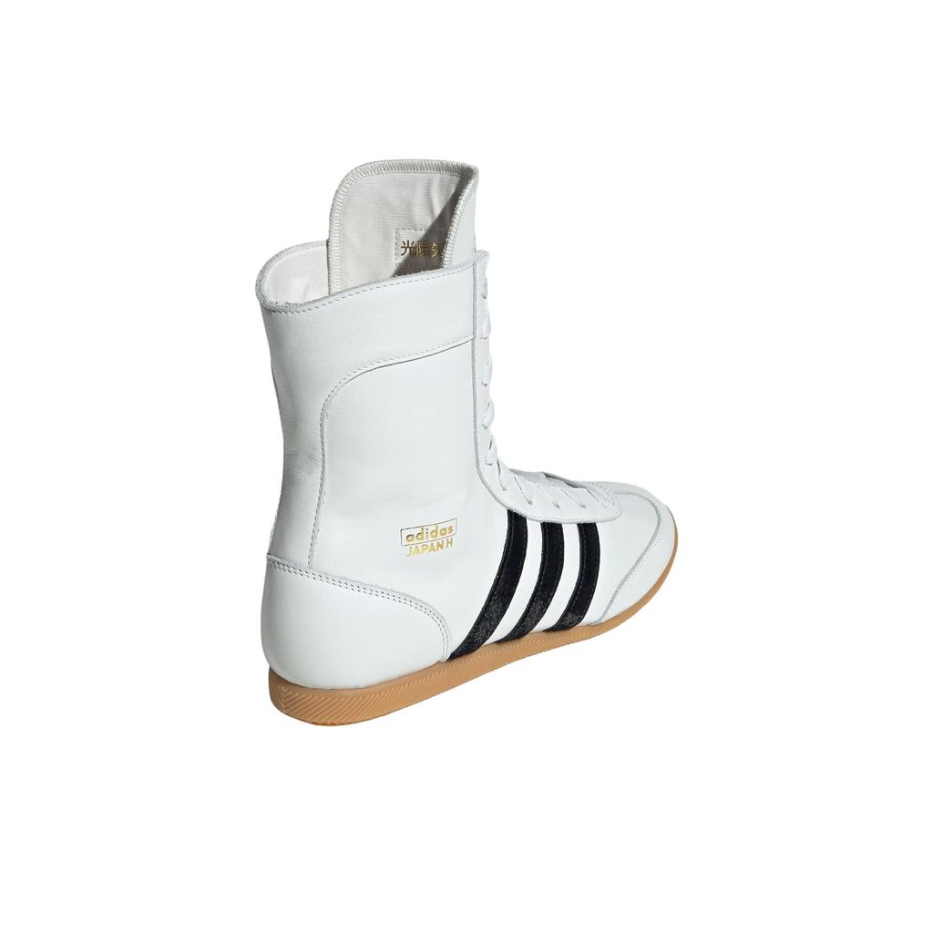 Adidas Originals Japan Wrestling Boots Comfortable Versatile High-Top Lifestyle Casual Shoes Women Boots White Black JQ9675