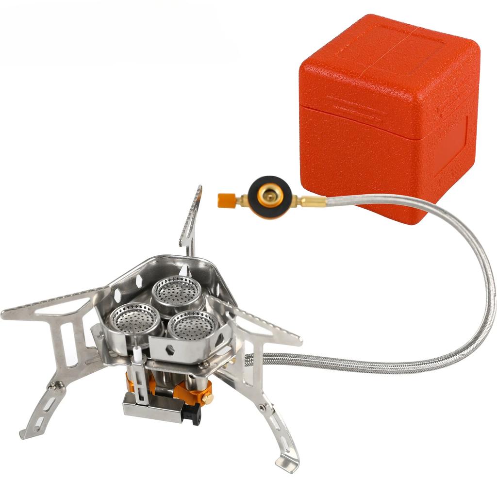 Portable Camping Gas Stove Mini Outdoor Windproof Split Stove Foldable Burner 5800W Hiking Picnic Barbecue Cooking Equipment