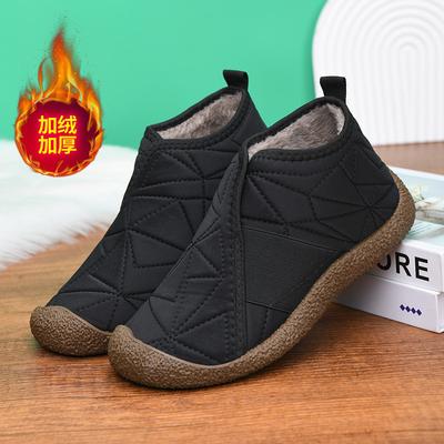Winter beliebte High-Top Baumwollschuhe 2024 neu Samt verdickt Mutterschuhe weiche Sohle rutschfest bequem und leicht einschlupf