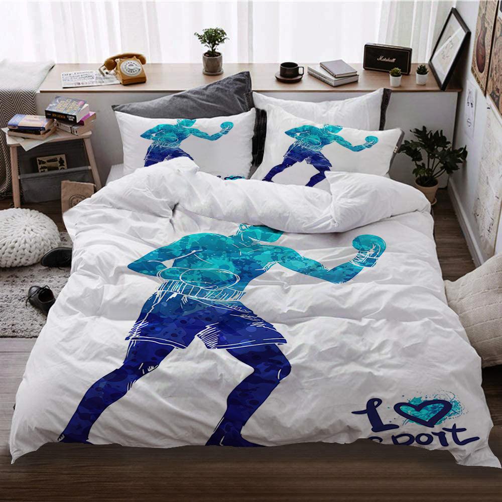 

Спортивный комплект постельного белья для тхэквондо, лыж, плавания, бокса, танцев, бадминтона, бейсбола, хоккея на льду, комплект постельного белья из полиэстера для подростков и мальчиков 70x133cm 2pcs чистый