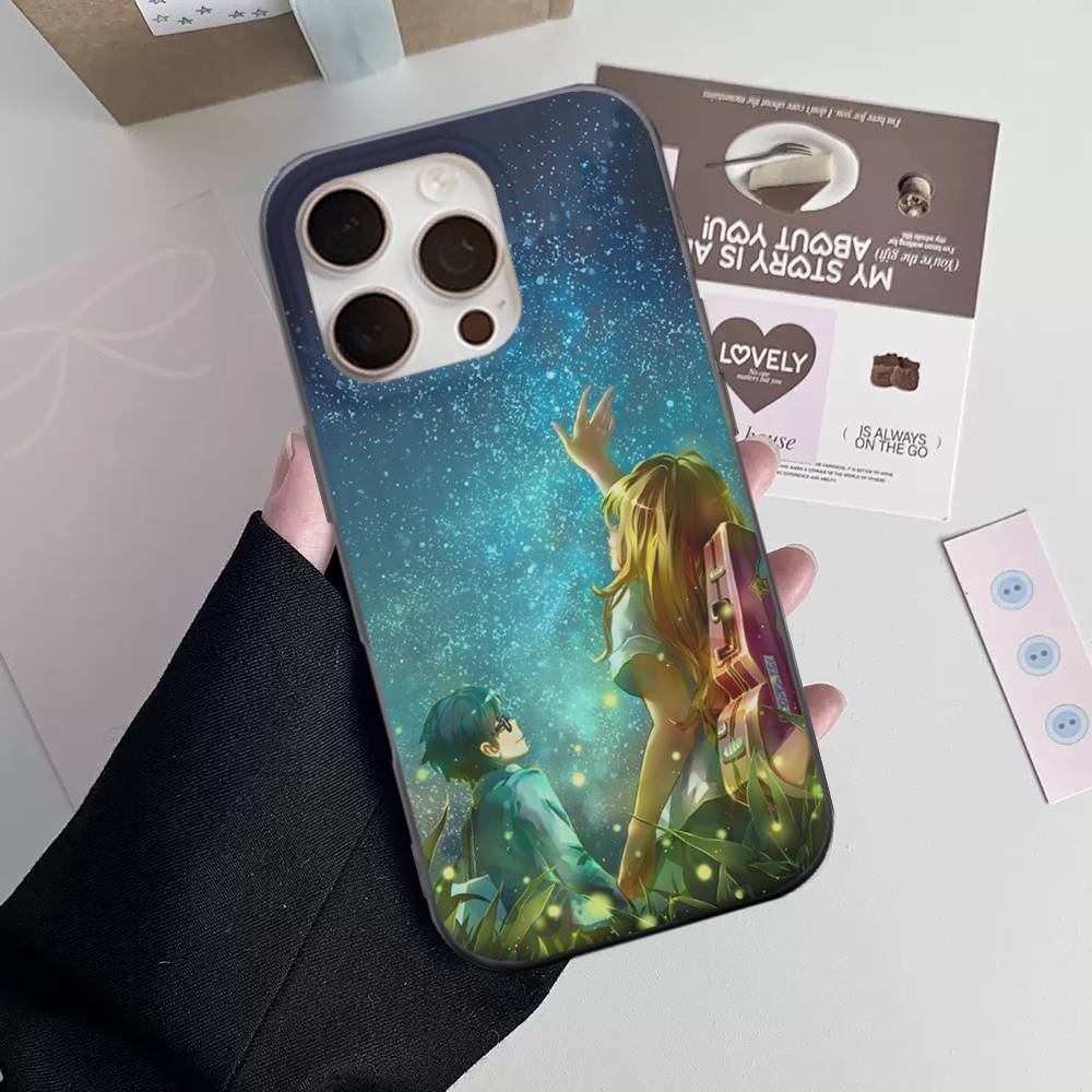 Your Lie In April For IPhone 17 16 15 11 12 13 14 Pro Max Plus Pro Corrugated Translucent Back Phone Cover
