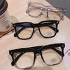 Simple Square Large Frame Myopia Glasses Ultra Light Unisex Short-Sighted Eyeglasses Blue Light Blocking Eye Protection Eyewear