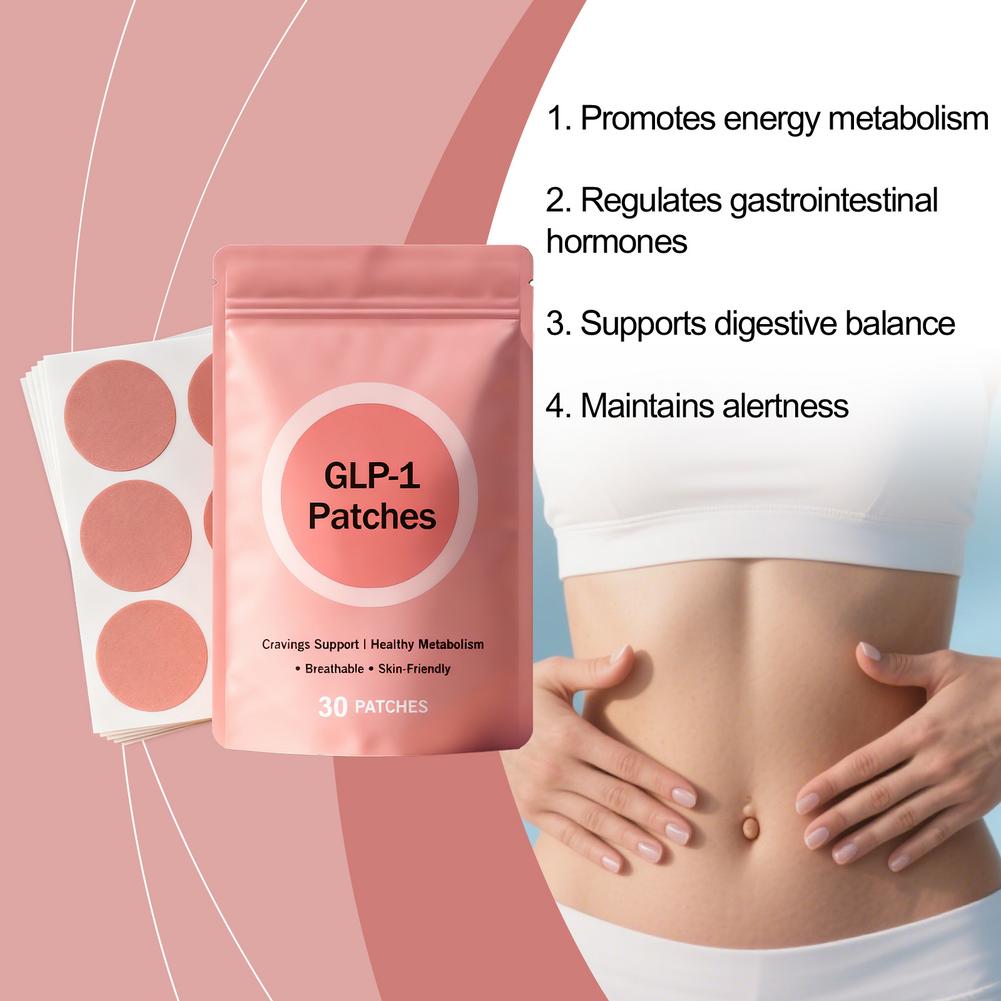 30 Patches Glp-1 Body Patch Plant-Based Supports Control Appetite Production Assistance For Body Management Plants Patches