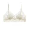 French Lace U-Back Wireless Bra, Thin Thin Strap Push Up Small Bust Back Shaping Summer Women Bralette