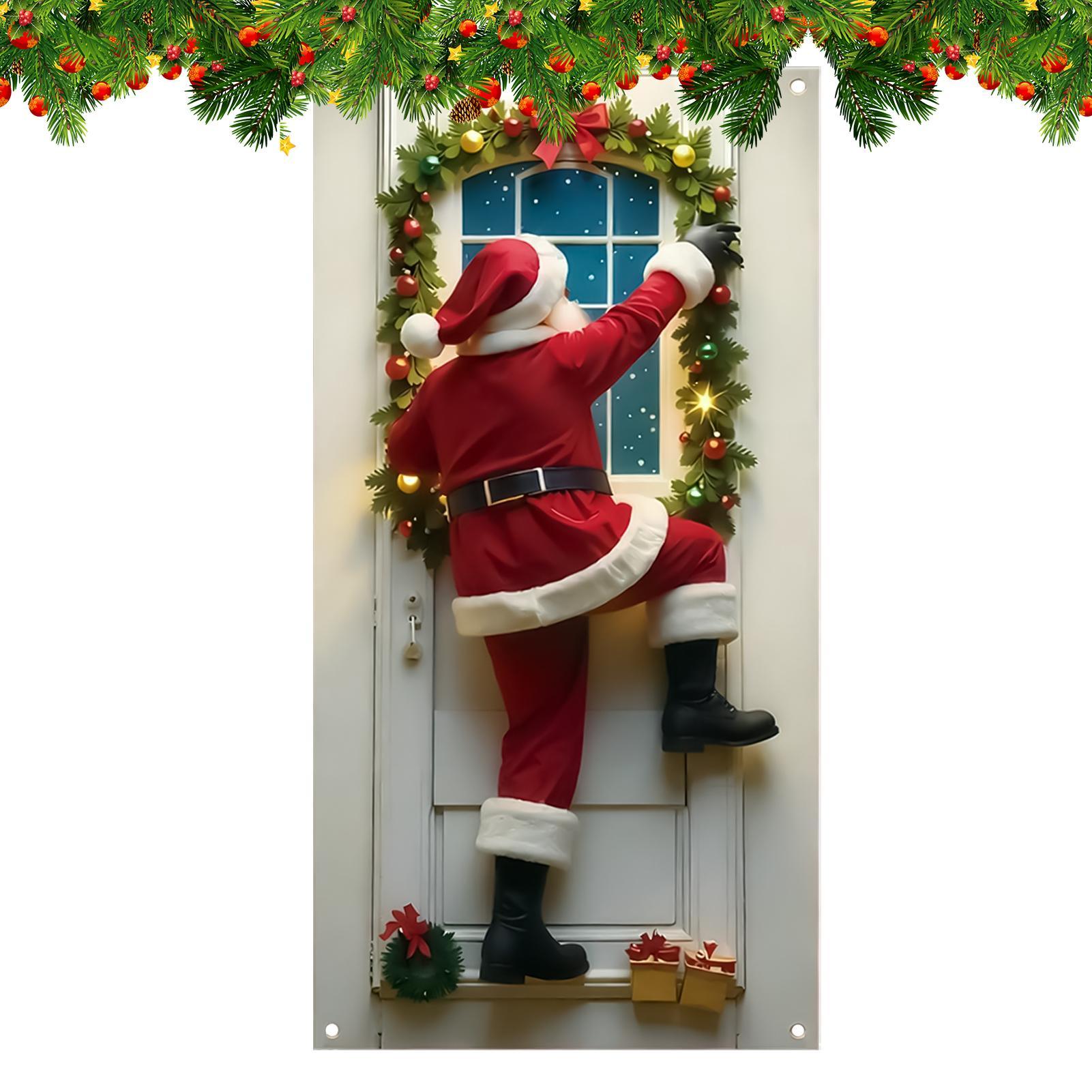 

Christmas Door Banners 2D Santa Claus Background Festive Door Cover For Kitchens Nursery Classroom Living Room Den China Mainland
