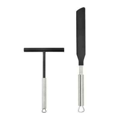 2-teiliges Teigverteiler Crêpes Maker Set Essentielles Backzubehör Crêpesverteiler Geeignet für handgemachte Crêpes