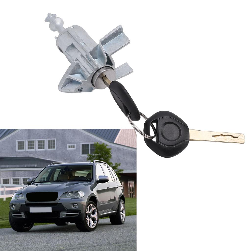 Front Left Cylinder with 2 Keys, Pair of Front Left Drivers with 2 Keys 51217035421 Replacement for X5 E53 3.0I, 4.4I, 4.6I, 4.8IS 2000-2006