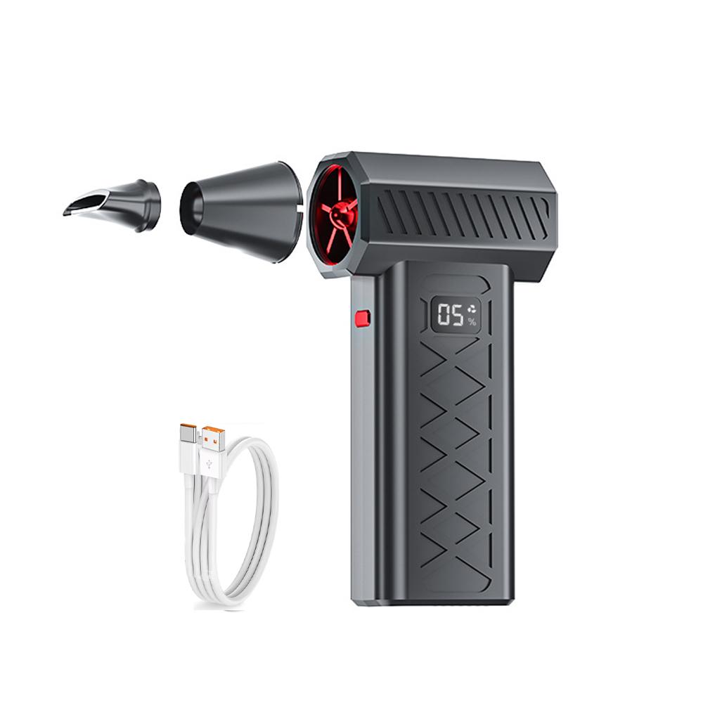 Violent Fan 400000RPM Powerful Air Blower Turbo Fan with LED Display& Lighting Dust Cleaner 6 Speeds Brushless Turbo Jet Blower