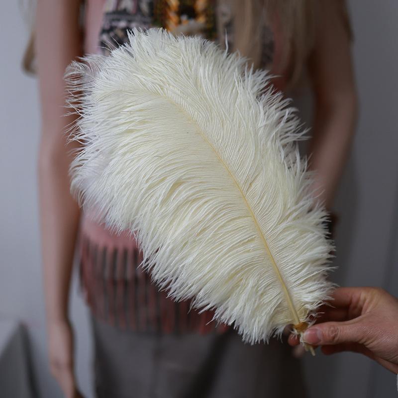 Ostrich Feathers 30-35Cm Wedding Road Guide Table Flower Ornament Ostrich Hair Decorative Clothing Accessories Diy