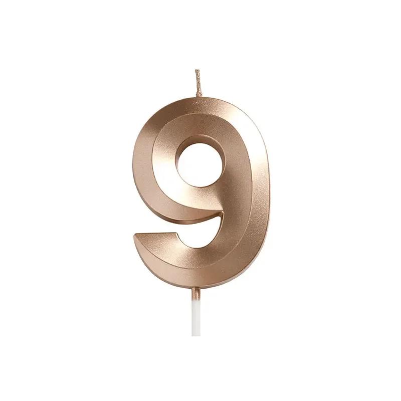 Birthday Wedding Anniversary Dessert Cake Decorating Supplies, 10pcs Birthday Number Candle Party Cake Decorating
