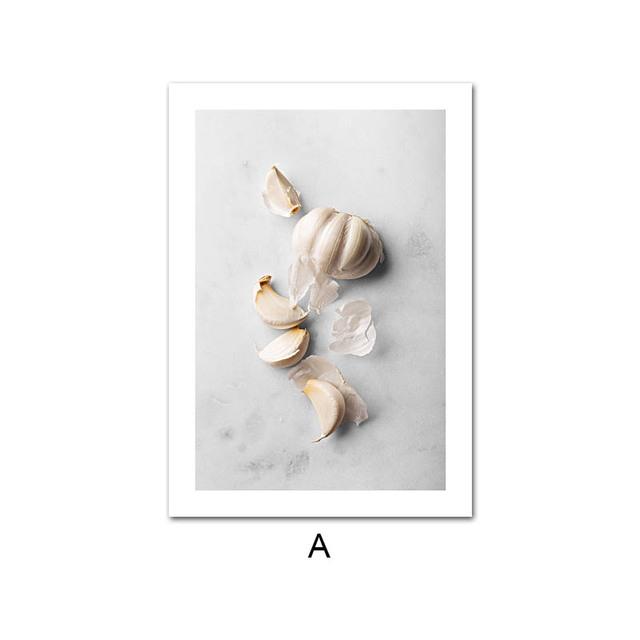 

Фрукти Овочі Їжа та напої Картина на полотні Кухня Плакат Друк Настінне мистецтво Декорація Картина Їдальня Декор ресторану 30X40cm No Frame