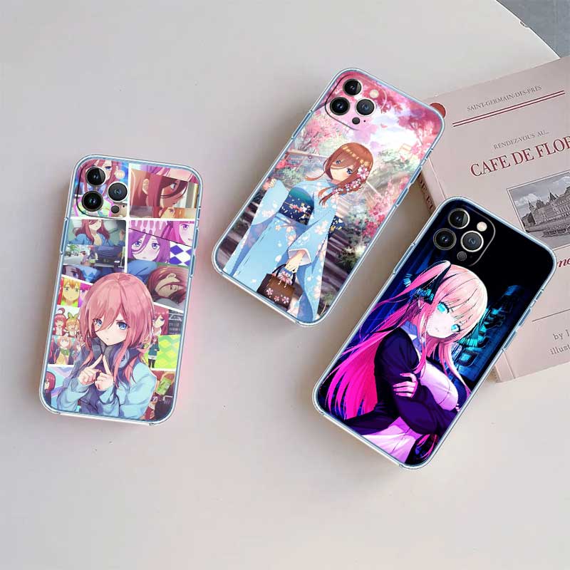 RE47 Nino Miku Itsuki Nakano Transparent Phone Case for Motorola Moto G7 G8 G9 G84 G85 G73 G24 G15 Z2 Play Power Plus