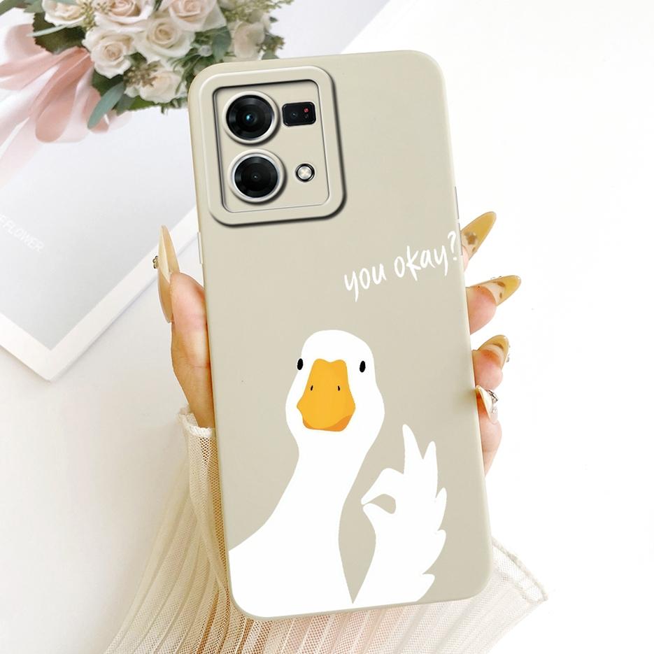 For Oppo Reno 7 4G Case Reno8 4G CPH2457 Cute Fashion Cartoon Cover Soft TPU Phone Case For Oppo F21 Pro Reno7 4G CPH2363 Fundas