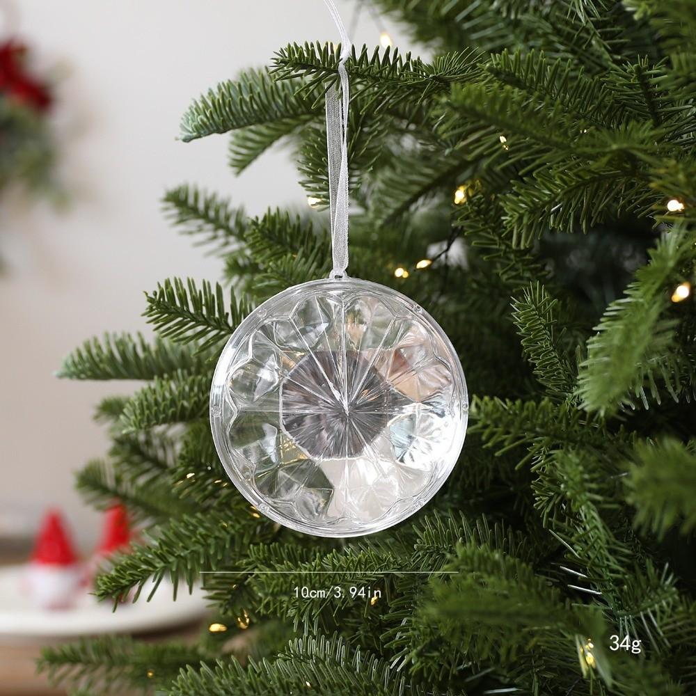 Transparent Gemstone Christmas Pendants Shining Christmas Tree Ornaments  Holiday Party Supplies