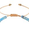 Women Bracelet Adjustable Length Natural Stone Beads Bracelet Bohemia Style Stackable Bracelet Versatile Jewelry Accessory