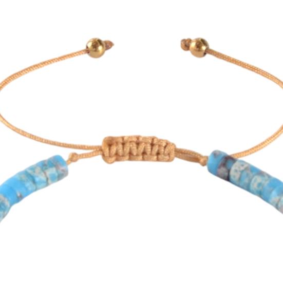 Women Bracelet Adjustable Length Natural Stone Beads Bracelet Bohemia Style Stackable Bracelet Versatile Jewelry Accessory