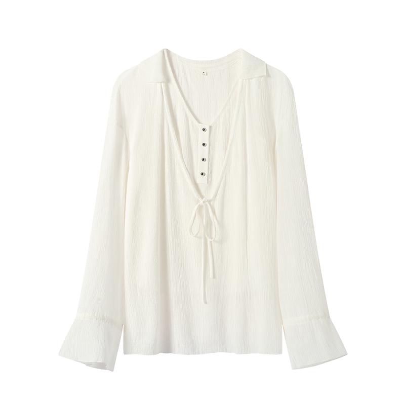 Women s V-Neck T-Shirt & Vest Two-Piece Set L