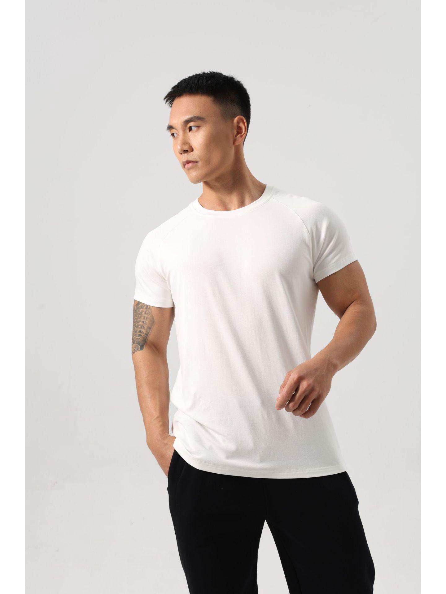 

280 г Высокоэластичная мужская футболка с коротким рукавом, отводящая влагу XL