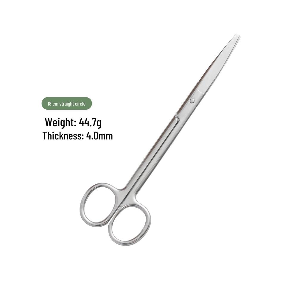 14cm Stainless Steel Curved & Straight Thickened Scissors for Lab, Beauty, Suture, and Gauze