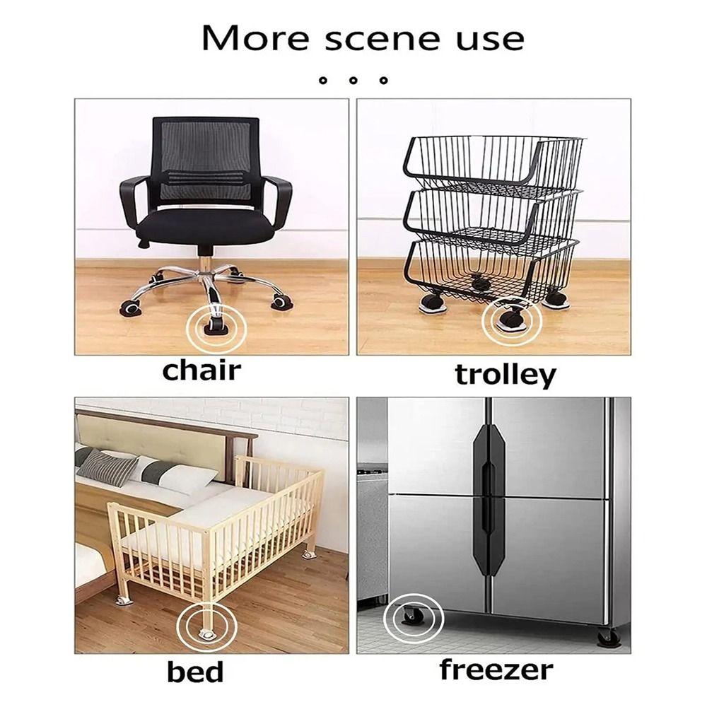 Reduce Noise Chair Caster Pads Anti-Sliding Couch Floor Protector Furniture Wheel Stoppers