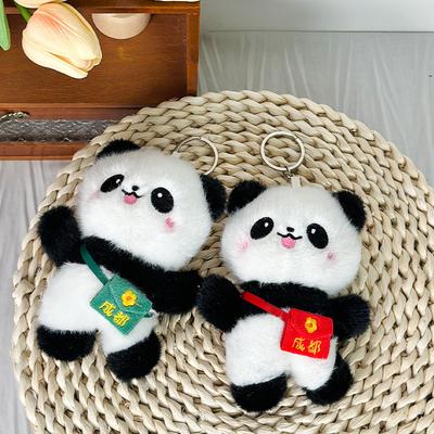 Niedlich Niedlich Sichuan Riesenpanda Anhänger Plüschtier Chengdu Kleine Panda Puppe Taschenhänge Dekoration Schlüsselanhänger Puppe
