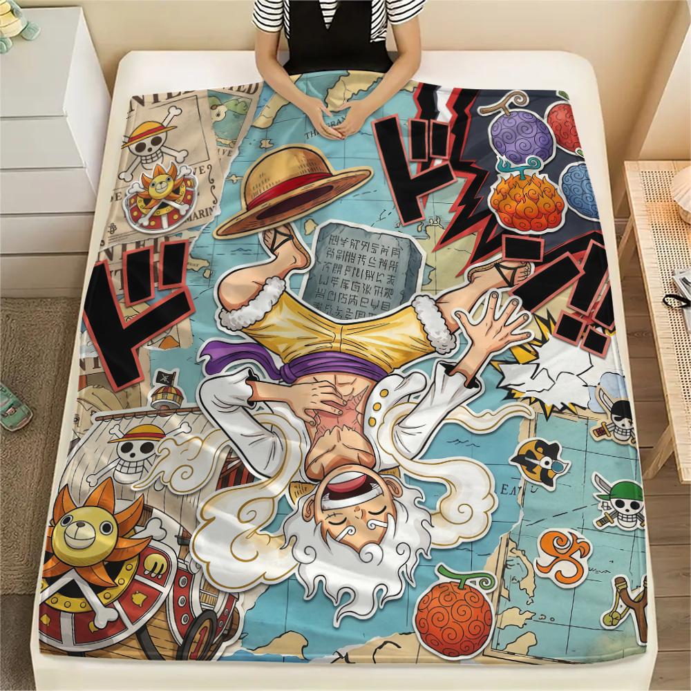 

Luffy mangaPrint Flannel Blanket, High quality Comfortable for All Seasons, Home Decor, Warmth and Comfort 80cm x 120cm