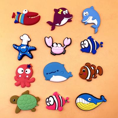 12pcs/set Cartoon Fish Magnets for Refrigerator Decor Cute Fridge Magnet for Children Kids Magnetic Accessories for Fridge Decor