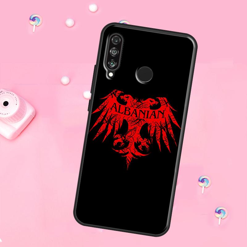 Albania Flag Eagle For Huawei Nova 12i 7i 8i 11i 12s Y73 Y70 Y90 Y60 Y72 Y61 Y91 9 10 SE P30 Pro P40 Lite Case