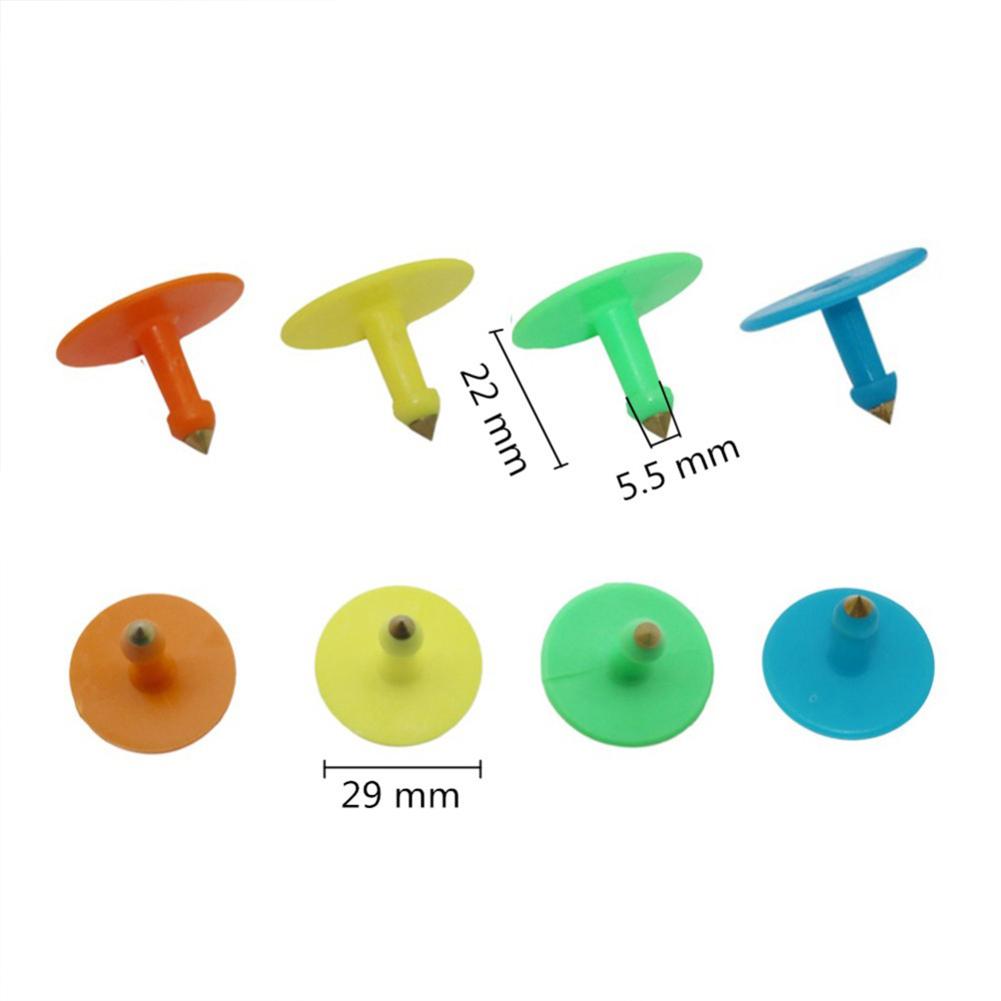 100 ks TPU zvířecí ušní značka Bez textu Veterinární značky Ušní značka Hřeben Chovatelské vybavení Pro ovce prasata skot