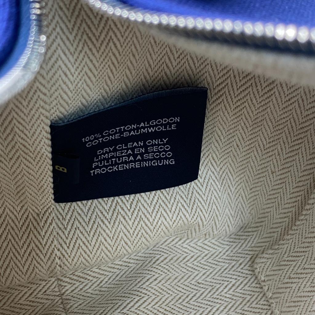 Used HERMESHandbag Navy/green Canvas Women