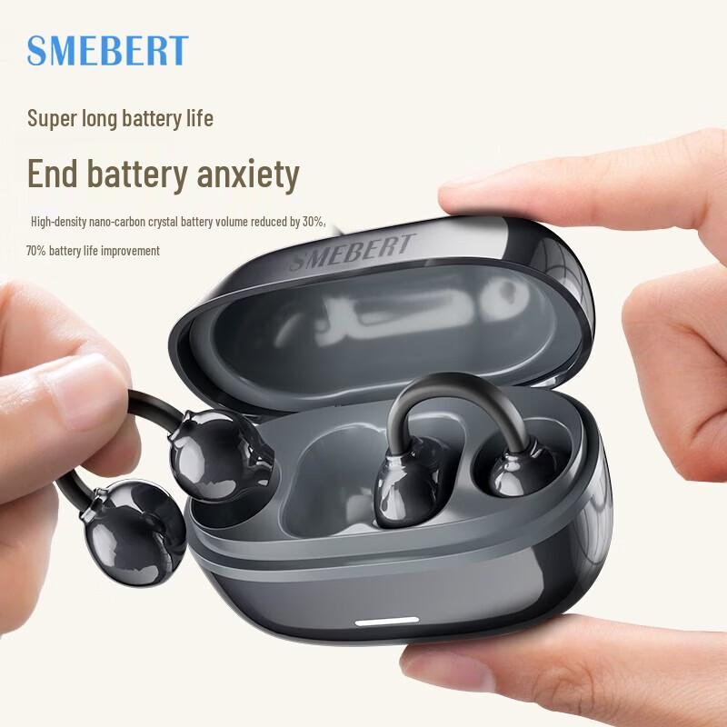 SMEBERT A8 Open-Ear Clip-On Sports Bluetooth Headphones