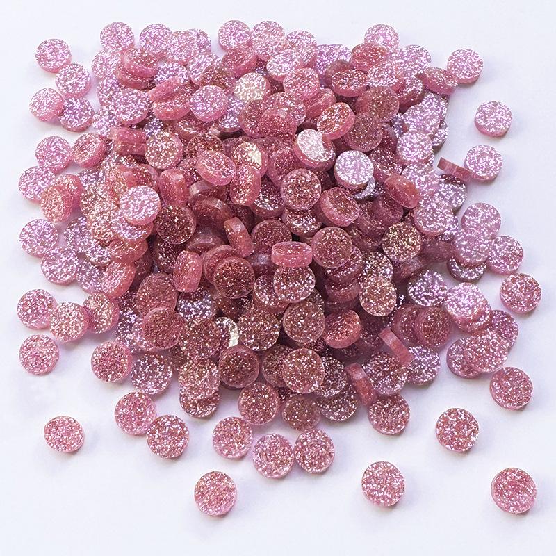 200g Bunte Runde Acryl-Mosaiksteine für DIY-Kunstprojekte