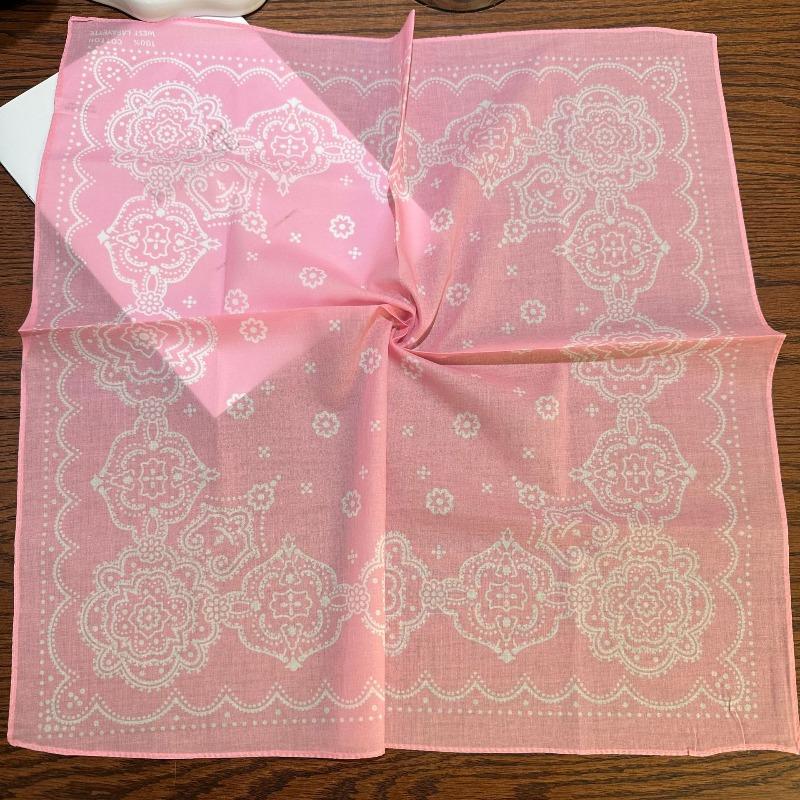 Spring and Autumn pure cotton 55cm small square scarf women's literary silk scarf versatile decorative scarf thin headscarf headband scarf