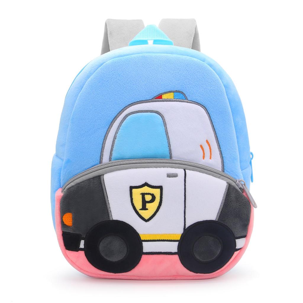 Excavator Plush Kids Backpack With Ventilated Comfort For Early Education Use