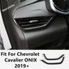 Dashboard Side AC Air Conditioning Vent Outlet Frame Cover Trim For Chevrolet Cavalier ONIX  - 2024 Carbon Fiber Accessories