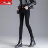 2025 Women's Slim Fit High Waist Stretch Jeans - Plus Velvet, Thickened, Warm, Pencil Cut for Autumn/Winter