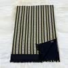 BYSIFA|Black Gold Men Business Striped Silk Scarves Thicken Winter Male 100% Mulberry Silk Long Scarves Cravats Neck Scarf Tie