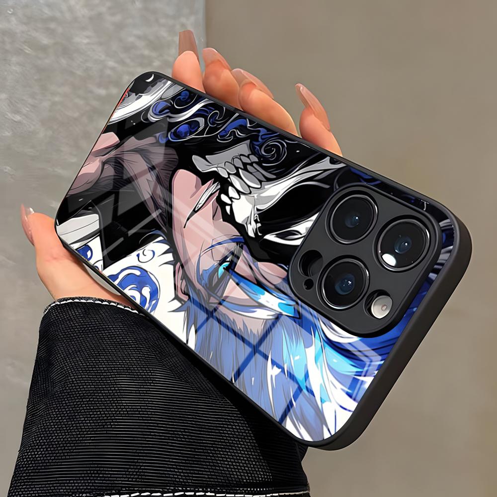 Bleach Grimmjow Anime Phone Case For IPhone 17 Pro Max 16 15 14 Pro Max 13 11 X Xs Xr 8 7Plus Glass Cover