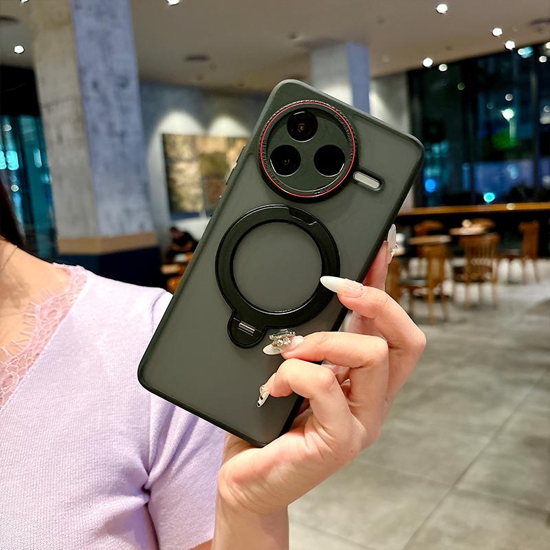 For Redmi K80 Pro TUP Material Lens Full Protection Bracket Magnetic Drop Resistant Phone Case CMDLKZJ