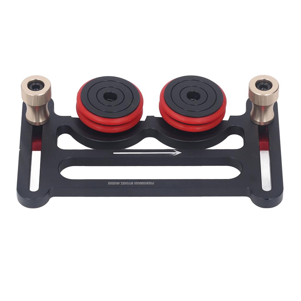 Double Wheel Bearing Stock Roller with Sliding Blocks Table Saw Feeding Guide Roller for Woodworking