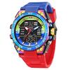 Brand 8138 Waterproof Alloy case Watch Alarm Clock night light Young Fashion business Quartz Sport Wristwatches
