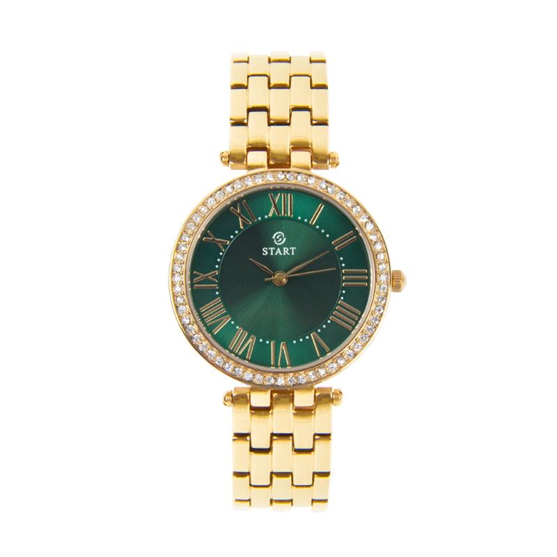 Start Moda kadın saati Kuvars İzle Zarif Roma Alfabesi Kadran Metal kadın saati Çeşitli Renkler