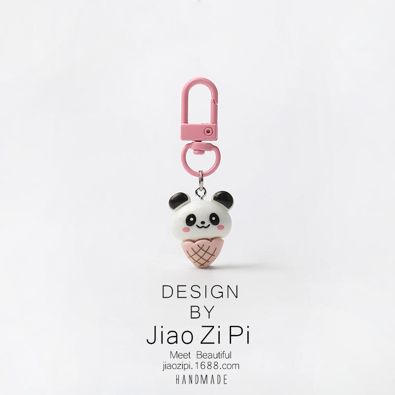 Adorable Pink Panda Keychain & Bag Pendant – Cute, Versatile Accessory