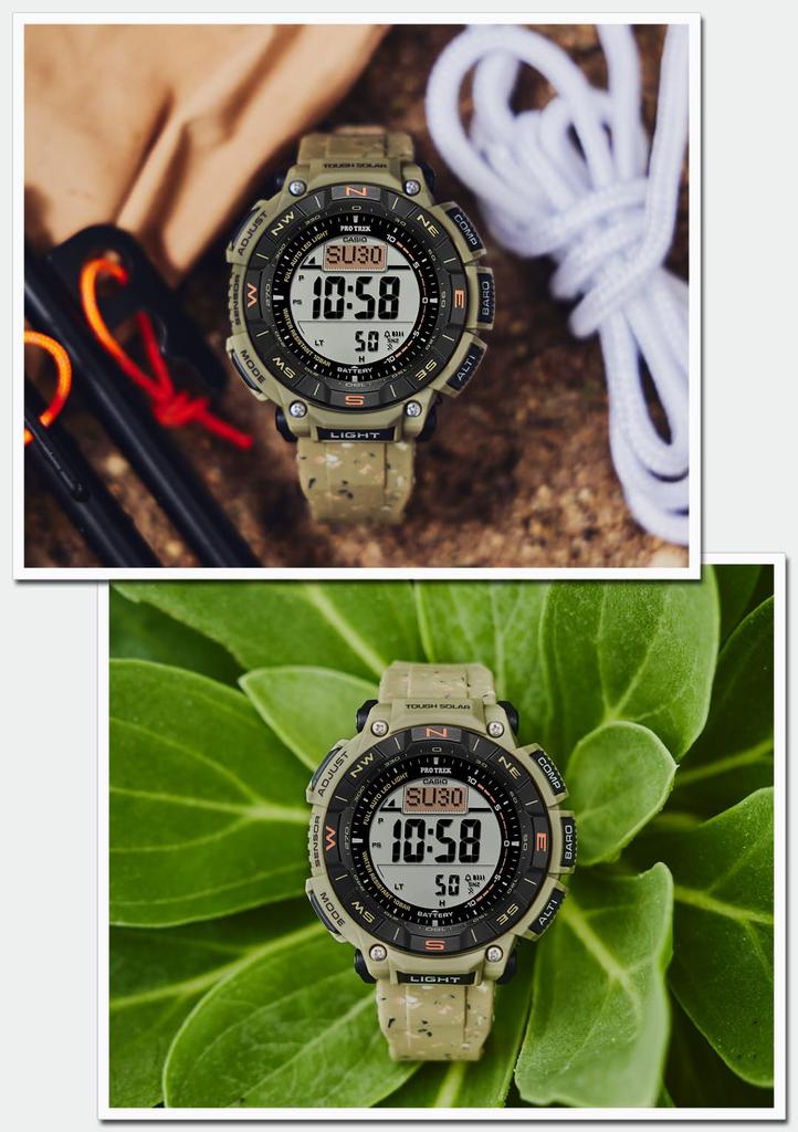 Protrek Watch Line Tough Solar Biomass Plastic Brown [Casio] []Climber PRG-340SC-5JF Men's
