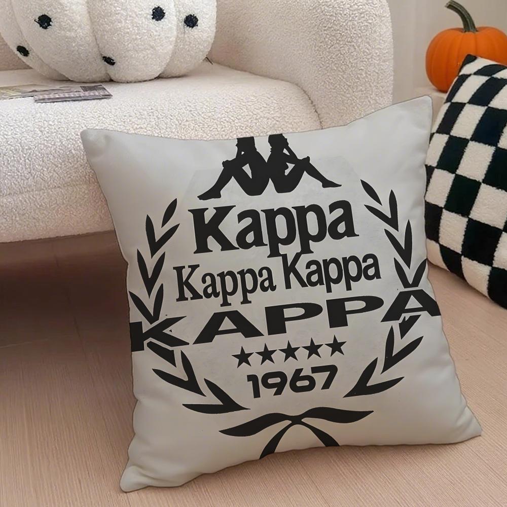 

Kkappa logo Cushion Cover Throw Pillow Cover Hidden Button Durable Polyester Chair Cushion 30X30cm