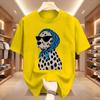 T-shirt Unisex Estiva Retrò con Stampa Dalmata per Donna e Uomo in Cotone Traspirante a Maniche Corte Top Oversize