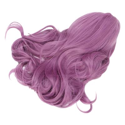 Long Wavy Wig High Temperature Fiber Purple Curly Fluffy Hair Wigs Cosplay Party Wigs for Women